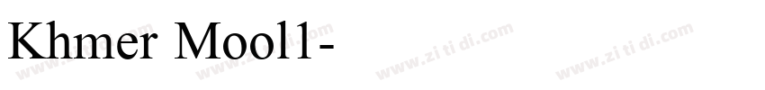 Khmer Mool1字体转换